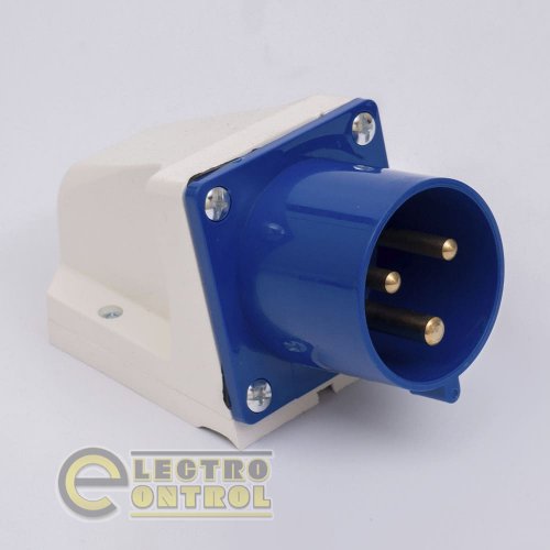 Вилка Takel 503223 стаціонарна 523 32А 220В 2Р+Е IP44