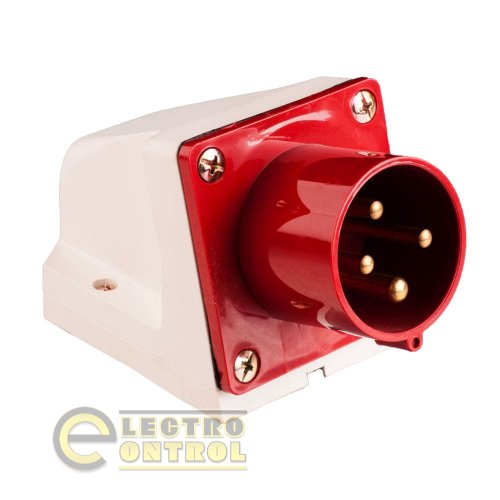 Вилка Takel 503229 стаціонарна 524 32А 380В 3Р+Е IP44