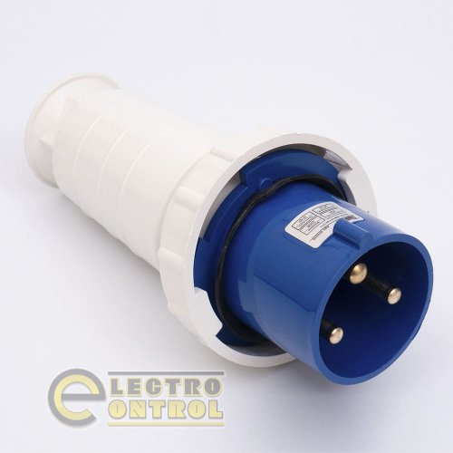 Вилка Takel 503236 переносна 033 63А 220В 2Р+Е IP67