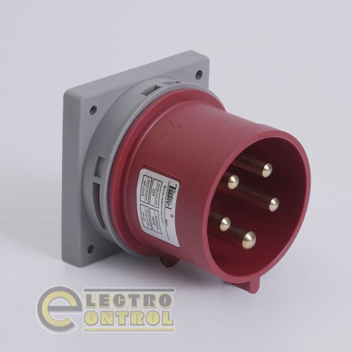 Вилка Takel 503259 стационарная встроенная 615 16А 380В 3Р+N+Е IP44