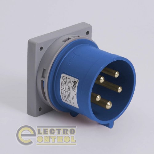 Вилка Takel 503262 стационарная встроенная 625 32А 380В 3Р+N+Е IP44 Вилка Takel 503262 стационарная встроенная 625 32А 380В 3Р+N+Е IP44