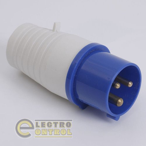 Вилка LEE 703236 переносна 7033 63А 220В 2Р+Е IP67