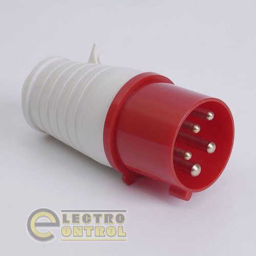 Вилка LEE 703242 переносна 7035 63А 380В 3Р+N+Е IP67