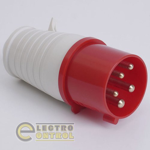 Вилка LEE 703251 переносная 7045 125А 380В 3Р+N+Е IP67