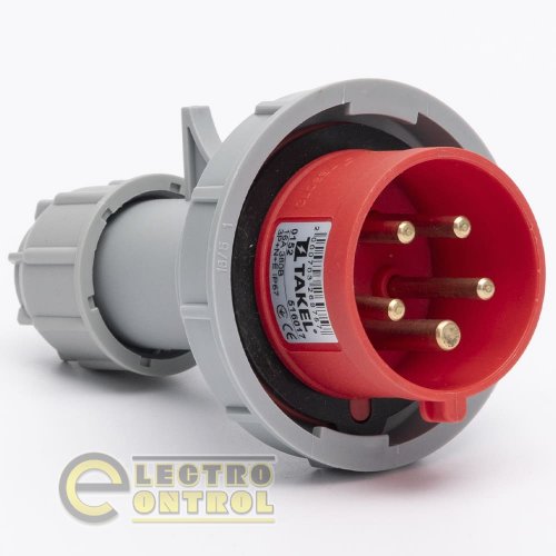 Вилка Takel 516017 переносна 0152 16А 380В 3Р+N+Е IP67 Argent Вилка Takel 516017 переносна 0152 16А 380В 3Р+N+Е IP67 Argent