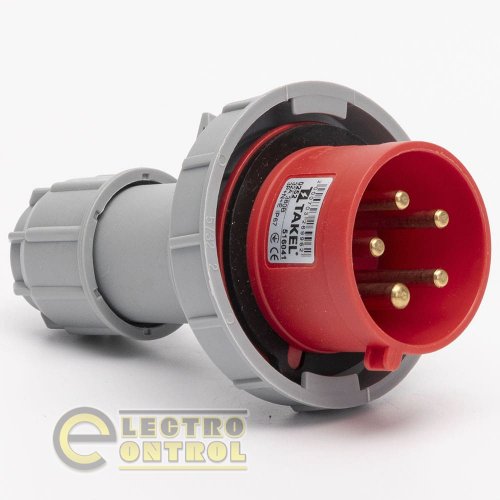 Вилка Takel 516041 переносна 0252 32А 380В 3Р+N+Е IP67 Argent