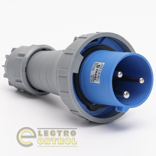 Вилка Takel 516049 переносна 0332 63А 220В 2Р+Е IP67 Argent
