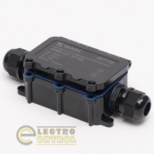 Коробка распределительная Takel 507130 с клемником WBS-21 IP-68