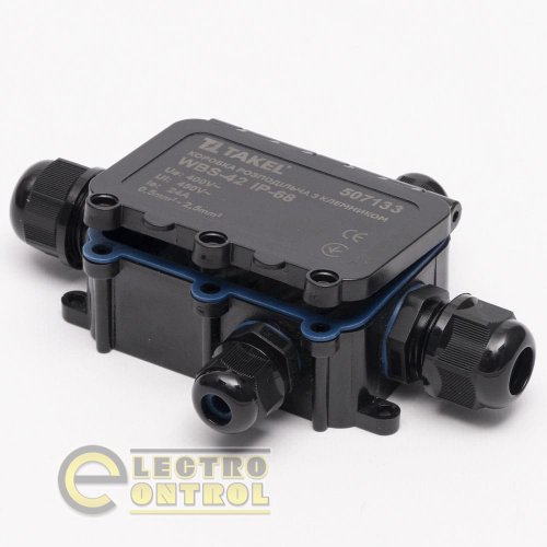 Коробка распределительная Takel 507133 с клемником WBS-42 IP-68