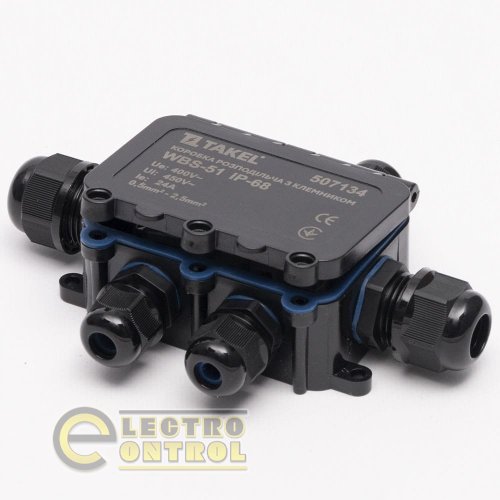 Коробка розподільча Takel 507134 з клемником WBS-51 IP-68