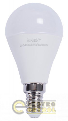 Лампа світлодіодна Enext l0650628 e.LED.lamp.P45.E14.8.6500