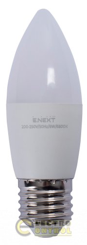 Лампа світлодіодна Enext l0650631 e.LED.lamp.B35.E27.8.6500