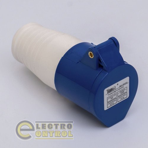 Розетка Takel 503202 переносна 213 16А 220В 2Р+Е IP44