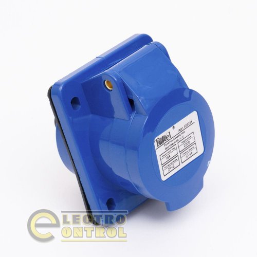 Розетка Takel 503204 стаціонарна внутрішня 413 16А 220В 2Р+Е IP44
