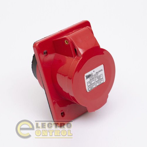 Розетка Takel 503228 стаціонарна внутрішня 424 32А 380В 3Р+Е IP44 Розетка Takel 503228 стаціонарна внутрішня 424 32А 380В 3Р+Е IP44