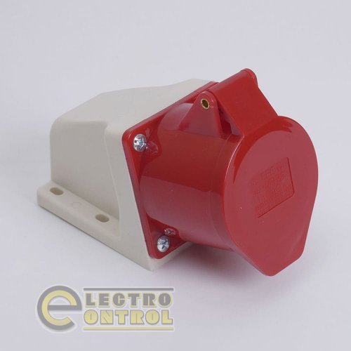 Розетка LEE 703231 стаціонарна зовнішня 7125 32А 380В 3Р+N+Е IP44