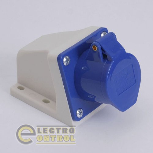 Розетка LEE 703237 стаціонарна зовнішня 7133 63А 220В 2Р+Е IP67