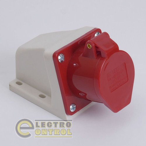 Розетка LEE 703240 стаціонарна зовнішня 7134 63А 380В 3Р+Е IP67 Розетка LEE 703240 стаціонарна зовнішня 7134 63А 380В 3Р+Е IP67