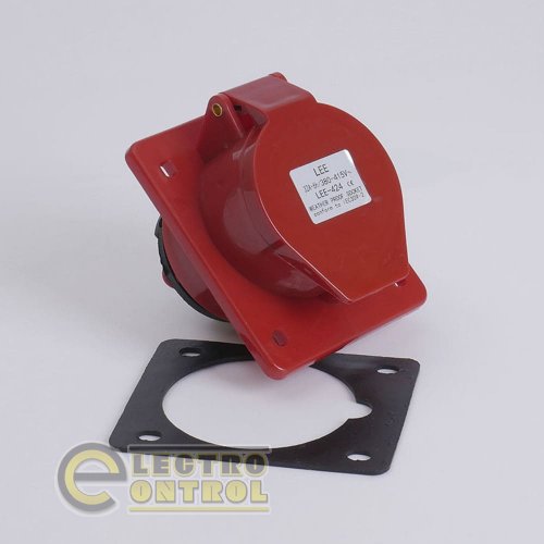 Розетка LEE 703228 стационарная внутренняя 7424 32А 380В 3Р+Е IP44
