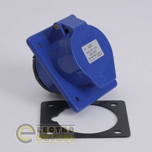 Розетка LEE 703267 стаціонарна внутрішня 7333 63А 380В 2Р+Е IP67