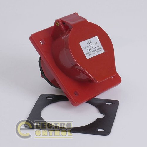 Розетка LEE 703268 стационарная внутренняя 7334 63А 380В 3Р+Е IP67 Розетка LEE 703268 стационарная внутренняя 7334 63А 380В 3Р+Е IP67