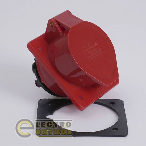 Розетка LEE 703269 стационарная внутренняя 7335 63А 380В 3Р+N+Е IP67