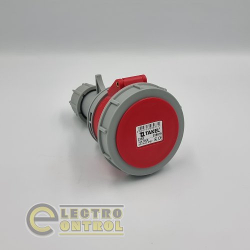 Розетка Takel 516019 переносна 2152 16А 380В 3Р+N+Е IP67 Argent