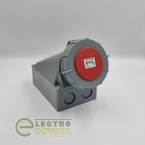 Розетка Takel 516066 стационарная внешняя 1352 63А 380В 3Р+N+Е IP67 Argent