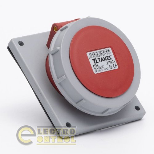 Розетка Takel 516021 стационарная внутренняя 4152 16А 380В 3Р+N+Е IP67 Argent Розетка Takel 516021 стационарная внутренняя 4152 16А 380В 3Р+N+Е IP67 Argent