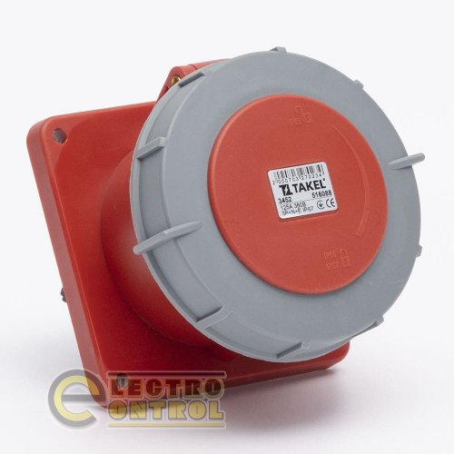 Розетка Takel 516088 стационарная внутренняя 3452 125А 380В 3Р+N+Е IP67 Argent Розетка Takel 516088 стационарная внутренняя 3452 125А 380В 3Р+N+Е IP67 Argent
