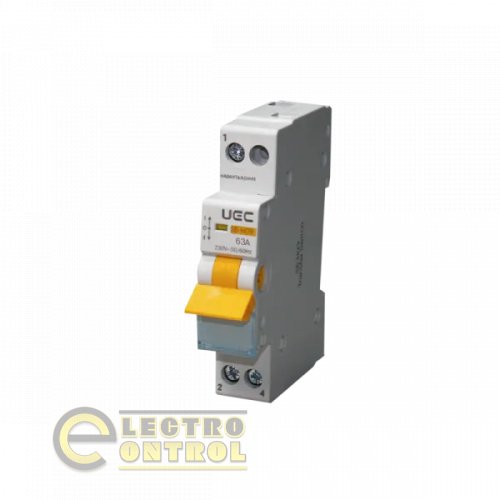 Вимикач-роз'єднувач UEC MTS-1-063 трипозиційний SB-H09-63 1P 63А