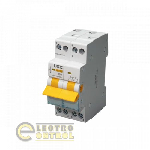 Вимикач-роз'єднувач UEC MTS-2-040 трипозиційний SB-H09-63 2P 40А