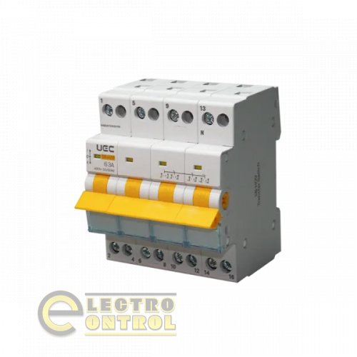 Выключатель-разъединитель UEC MTS-4-063 трехпозиционный SB-H09-63 4P 63А