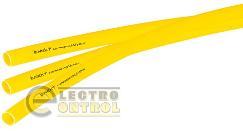 Термоусаджувальна трубка Enext p092008 з клейовим шаром e.termo.pro.4,8.1,6.yellow 4,8/1,6 1м жовта