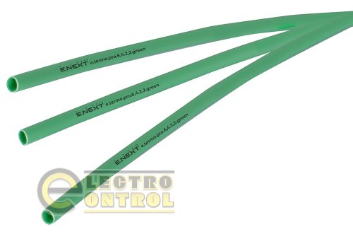 Термоусаджувальна трубка Enext p092015 з клейовим шаром e.termo.pro.6,4.2,2.green 6,4/2,2 1м зелена