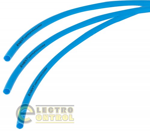 Термоусаджувальна трубка Enext p092016 з клейовим шаром e.termo.pro.6,4.2,2.blue 6,4/2,2 1м синя