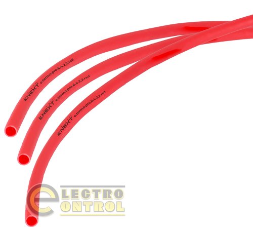 Термоусаджувальна трубка Enext p092017 з клейовим шаром e.termo.pro.6,4.2,2.red 6,4/2,2 1м червона