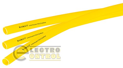Термоусаджувальна трубка Enext p092020 з клейовим шаром e.termo.pro.7,9.2,7.yellow 7,9/2,7 1м жовта