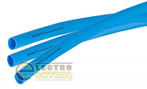 Термоусаджувальна трубка Enext p092022 з клейовим шаром e.termo.pro.7,9.2,7.blue 7,9/2,7 1м синя