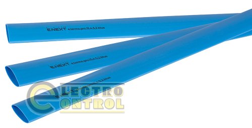Термоусаджувальна трубка Enext p092040 з клейовим шаром e.termo.pro.15,4.5,2.blue 15,4/5,2 1м синя