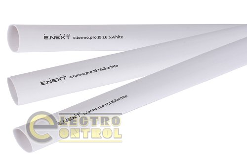Термоусадочная трубка Enext p092043 с клеевым слоем e.termo.pro.19,1.6,3.white 19,1/6,3 1м белая