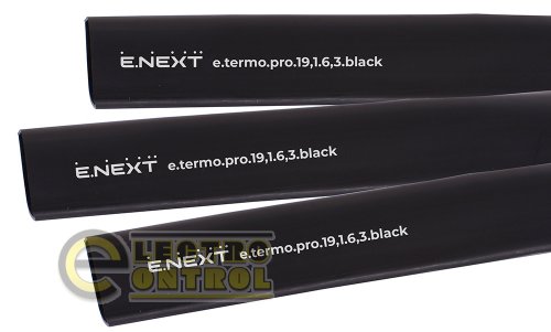 Термоусаджувальна трубка Enext p092048 з клейовим шаром e.termo.pro.19,1.6,3.black 19,1/6,3 1м чорна