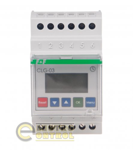 Лічильник часу роботи F&F CLG-03 програмований багатофункційний