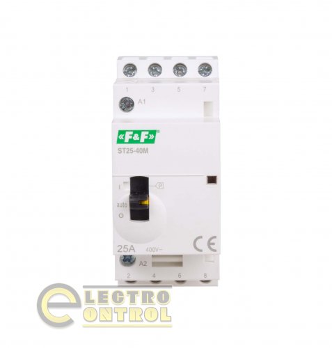 Контактор модульний F&F ST25-40-M 4NO 25А