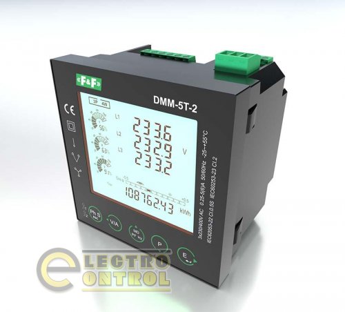 Анализатор параметров сети F&F DMM-5T-2 щитовой Modbus RTU