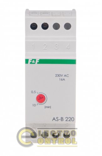 Сходове реле F&F AS-B220 монтаж на DIN-рейку 230В