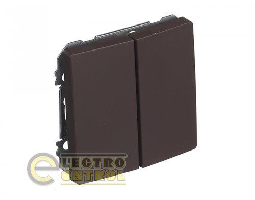 Вимикач SIEMENS 72510CH00 2-клавішний сходовий DELTA Style 16АХ 250V шоколад