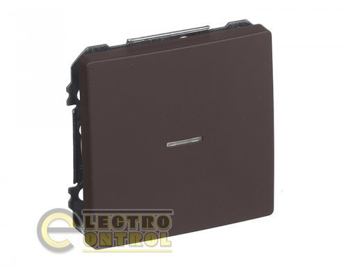 Выключатель SIEMENS 72505CH01 1-клавишный DELTA Style 16АХ 250V с LED подсветкой шоколад