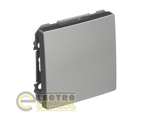 Выключатель SIEMENS 72505PM00 1-клавишный DELTA Style 16АХ 250V платина металлик