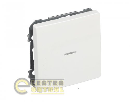 Вимикач SIEMENS 72505WH01 1-клавішний DELTA Style 16АХ 250V з LED підсвіткою білий полярний